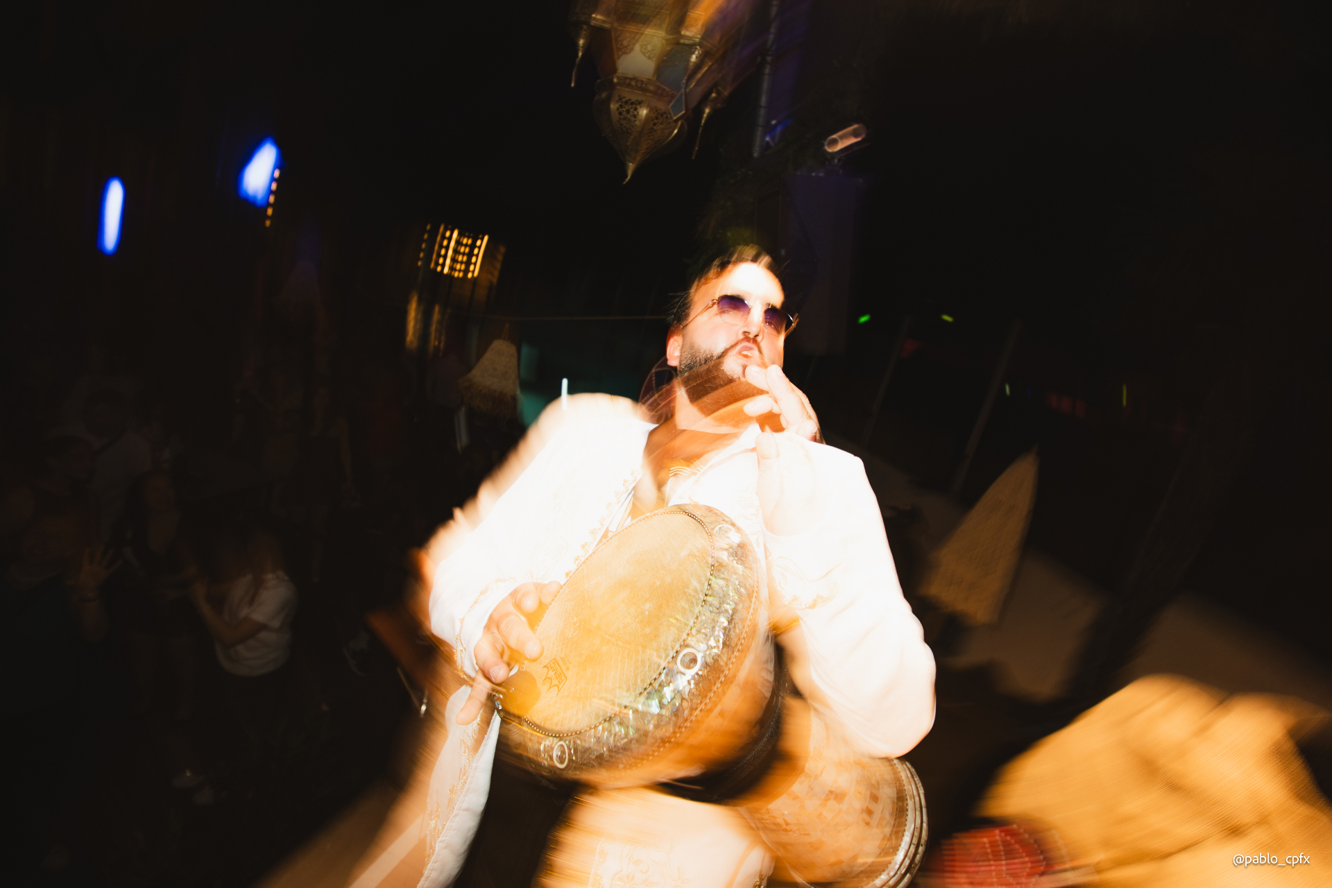 Percussionniste en performance