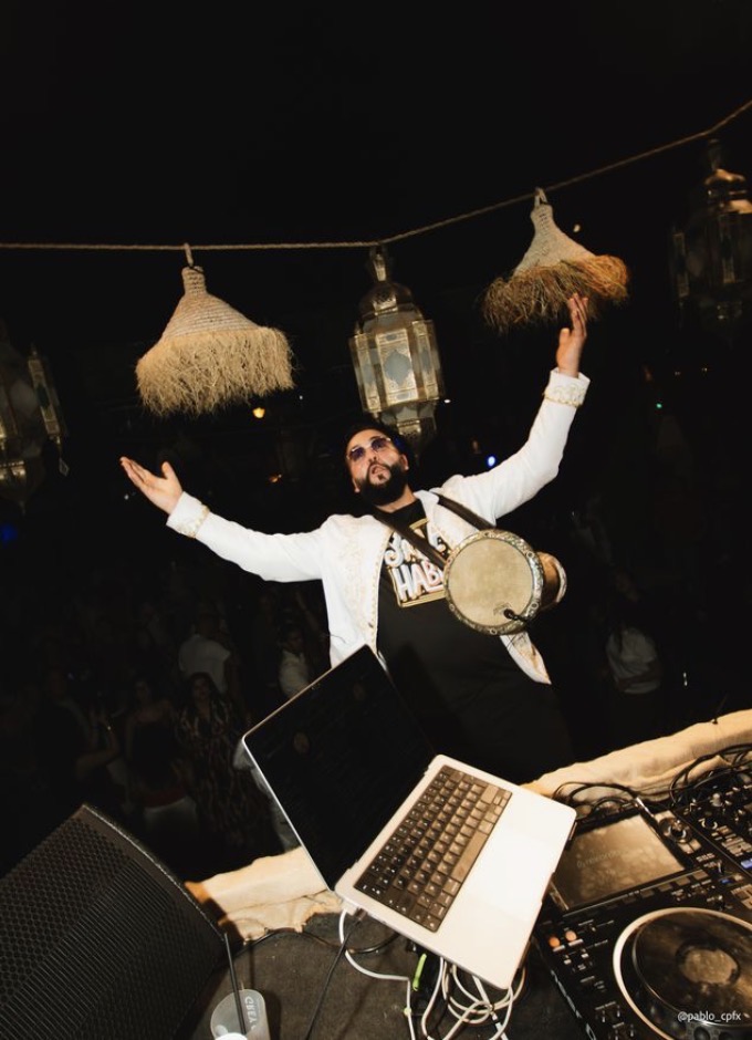 Percussionniste en performance